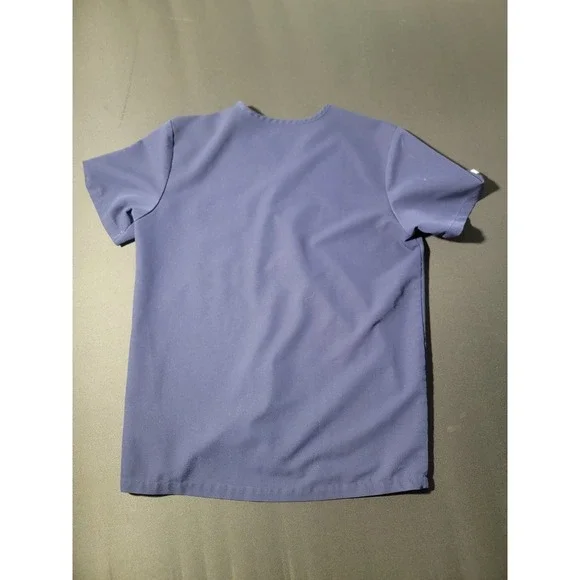 FIGS Technical Collection Leon Scrub Top Medium Blue Chest Pocket FM1500 - Picture 4 of 9